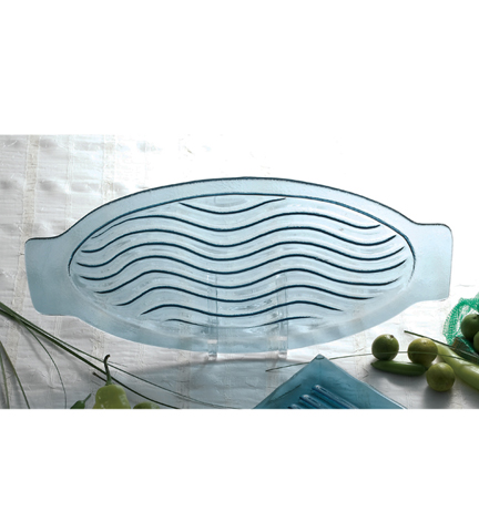 Wave Collection Oval Platter 20"L x 10"W